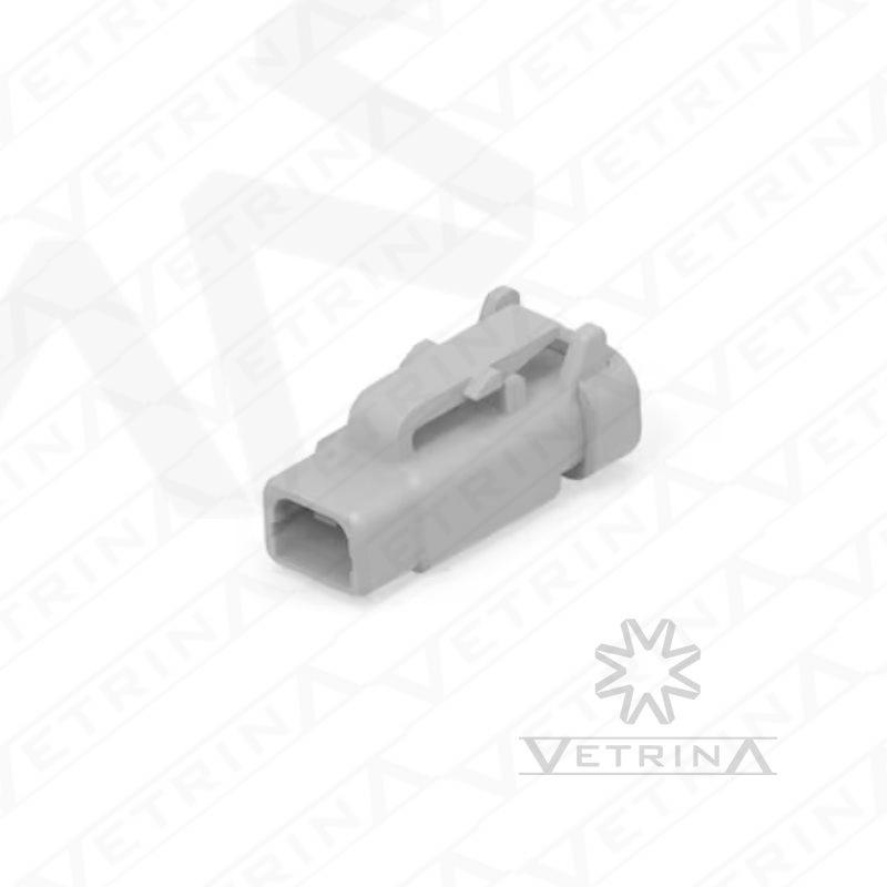 Conector 2 vias cinza