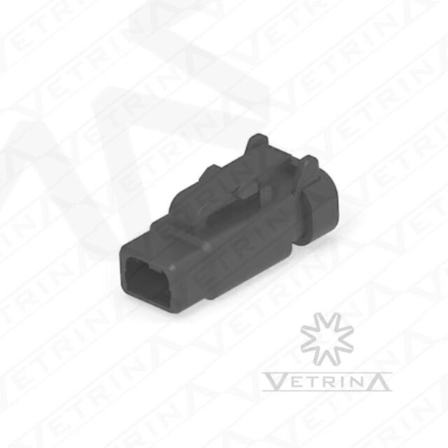 Conector 2 vias preto