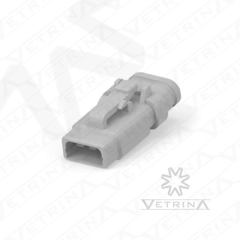 Conector 3 vias cinza