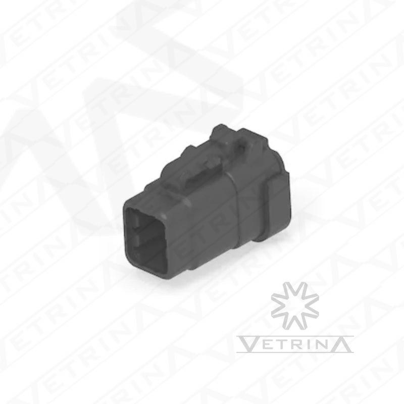Conector 6 vias preto