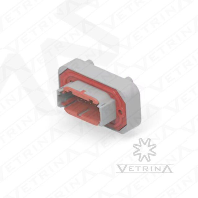 Conector 12 vias cinza