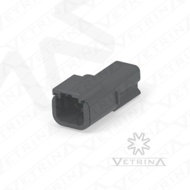 Conector 2 vias preto