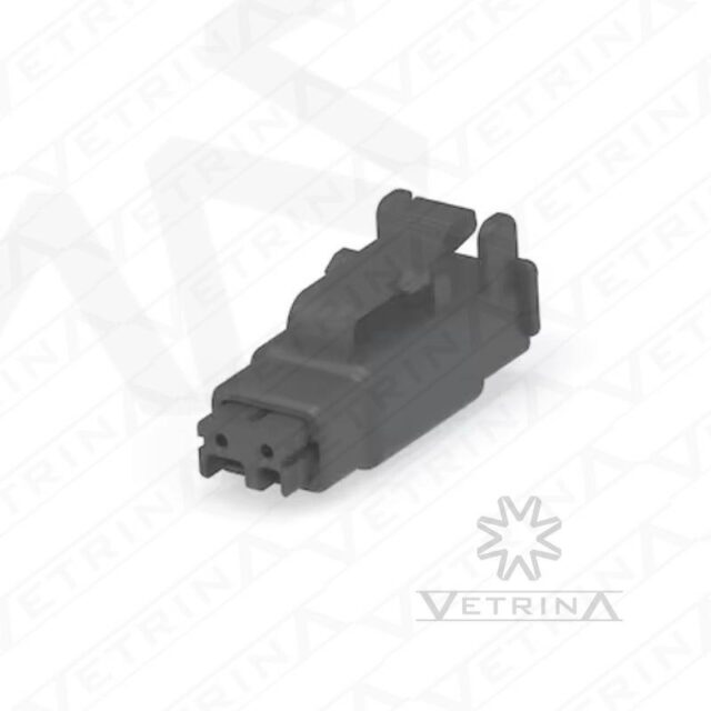 Conector 2 vias preto