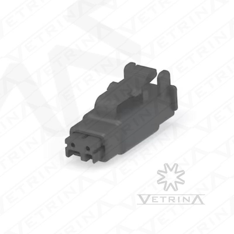 Conector 2 vias preto