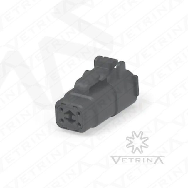 Conector 4 vias preto