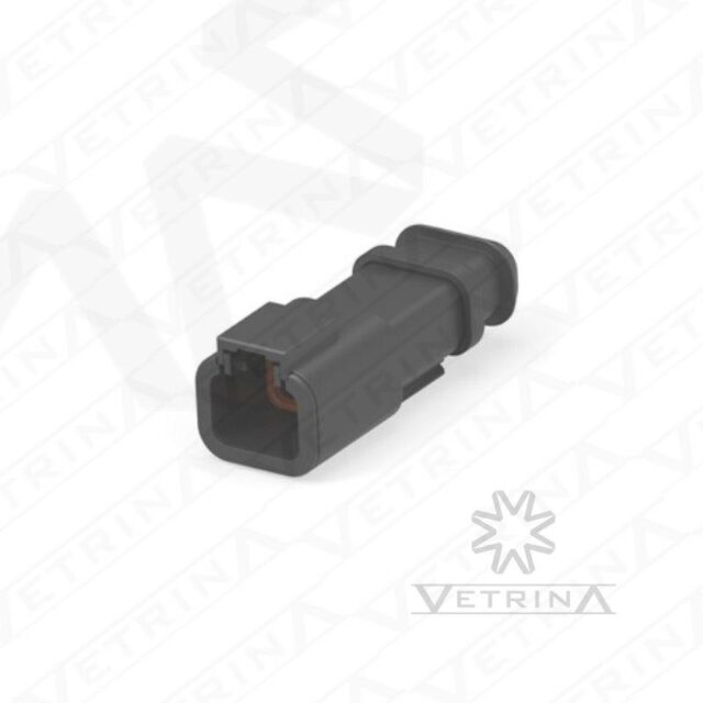 Conector 2 vias preto