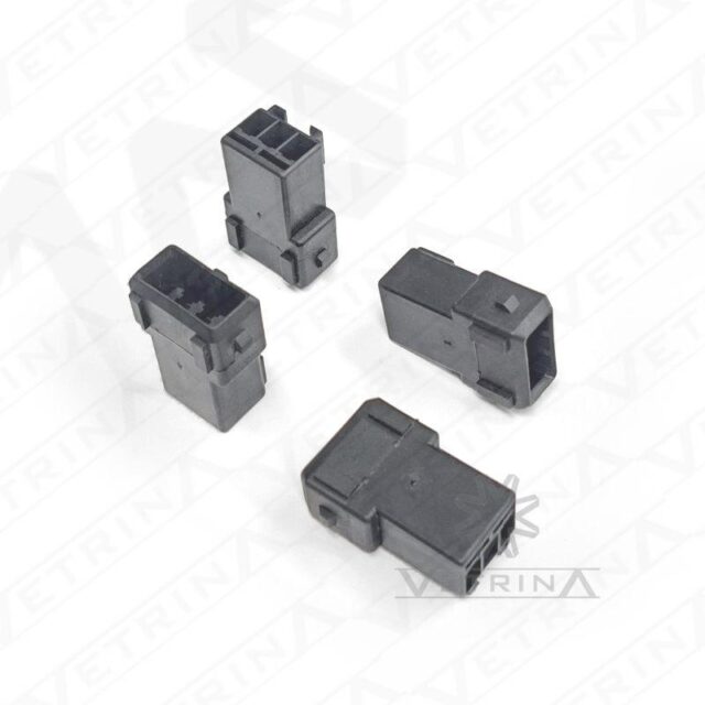 Conector JPT BULLDOG 3 vias preto