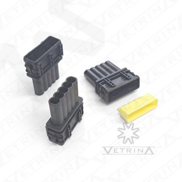 Conector JPT 5 vias preto
