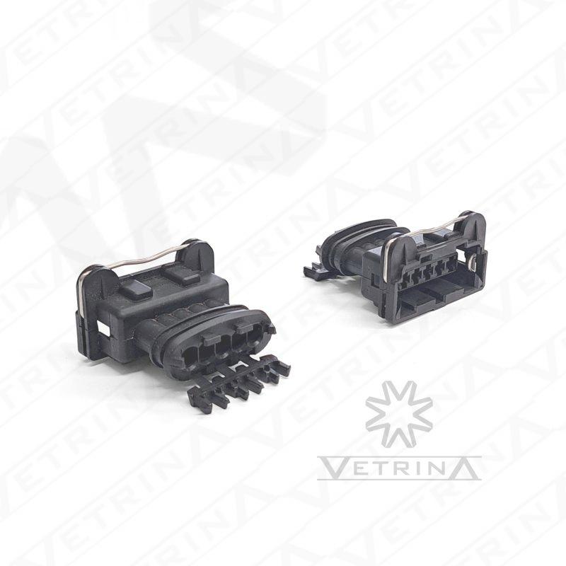 Conector JPT 5 vias preto