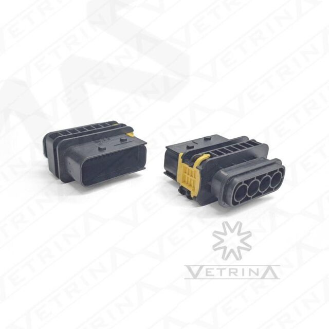 Conector MCP 4 vias preto