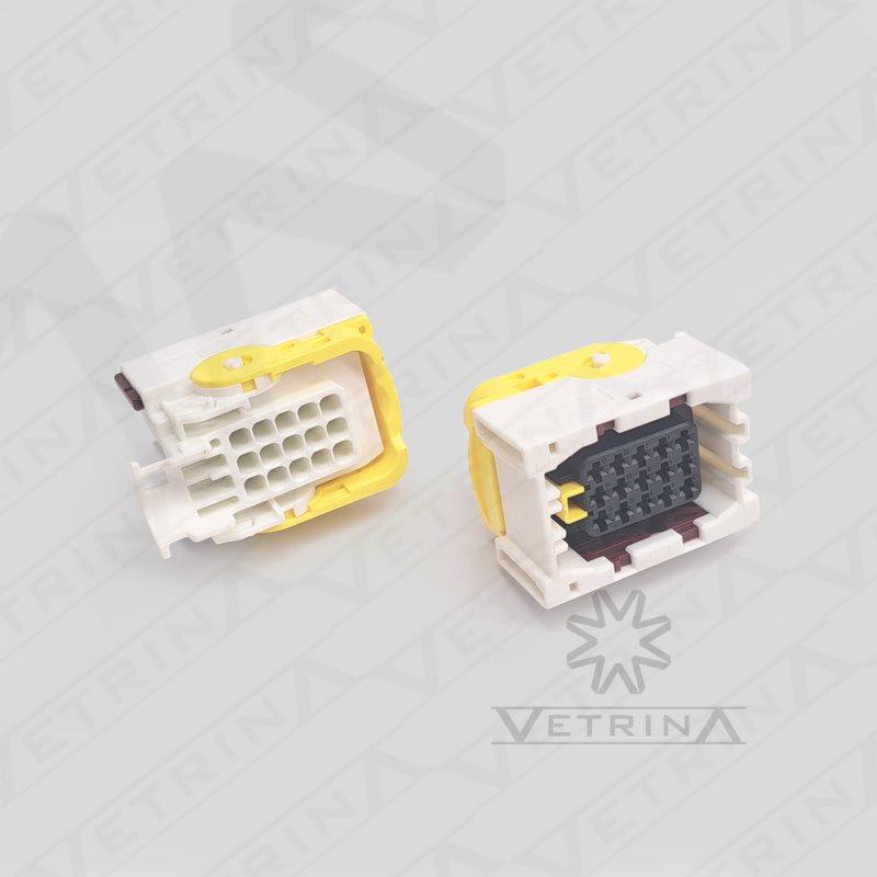 Conector MCP 15 vias branco