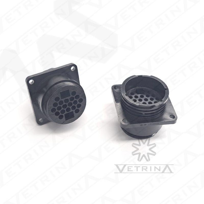 Conector CPC 22 vias preto