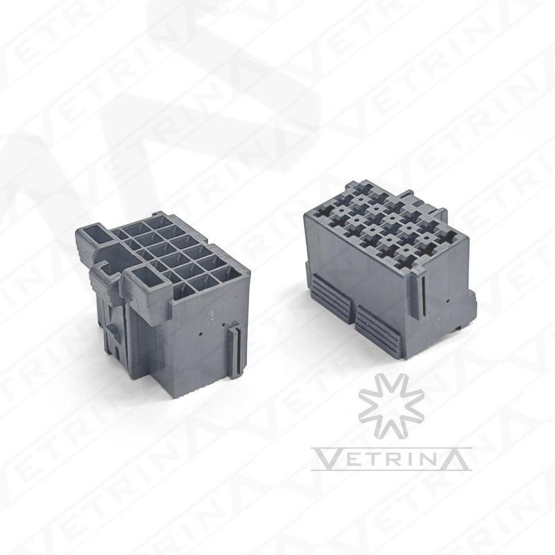 Conector JPT soquete 18 vias cinza