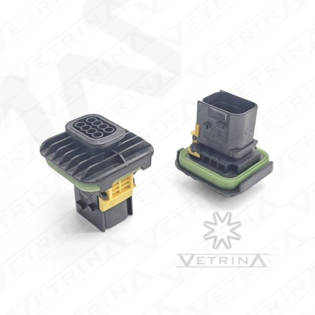 Conector MCP 8 vias preto