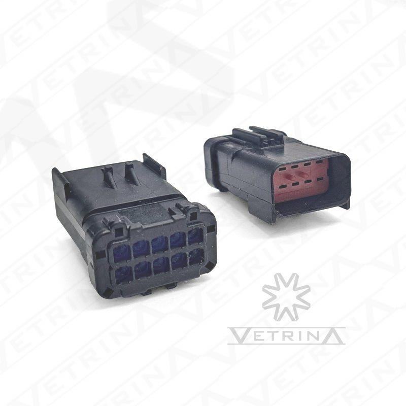 Conector DELPHI APEX 10 Vias preto