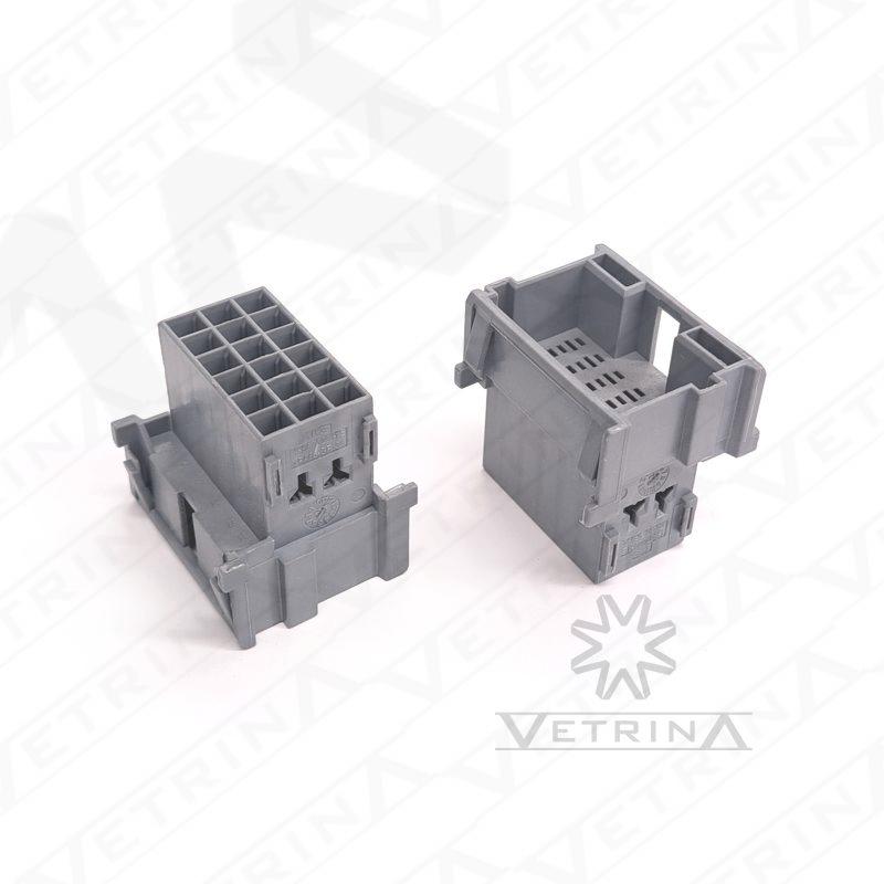Conector JPT 18 vias cinza