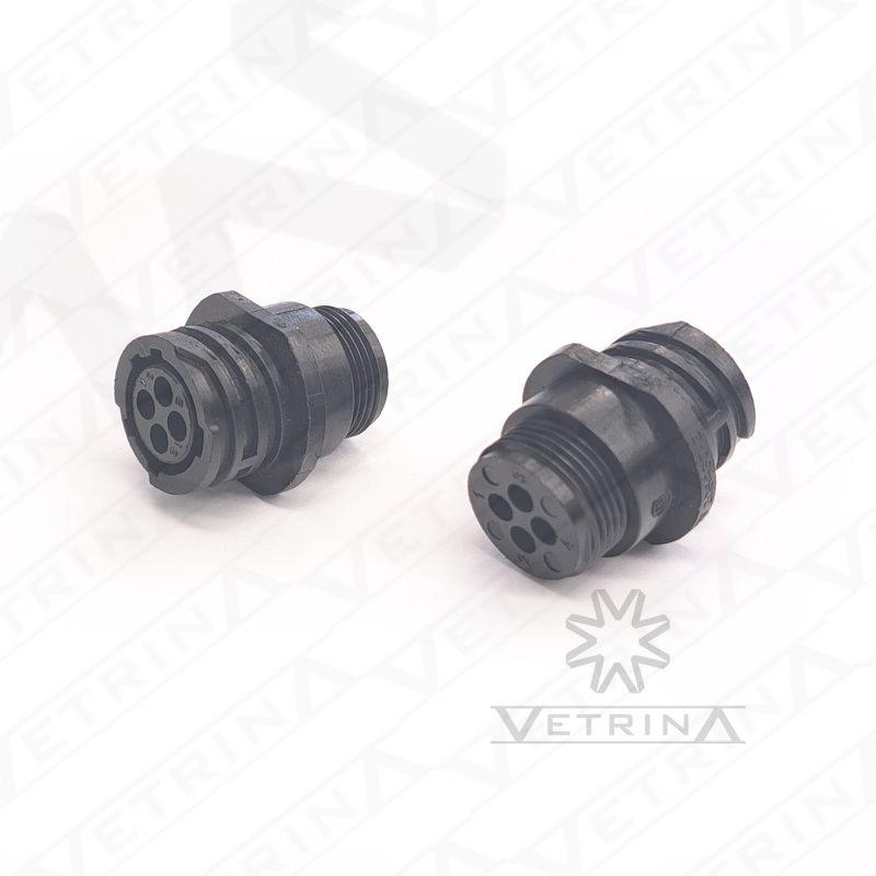 Conector CPC 4 vias preto