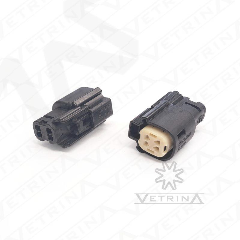 Conector MOLEX 4 vias preto