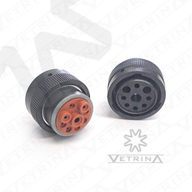 Conector DEUTSCH HDP 9 vias azul/cinza