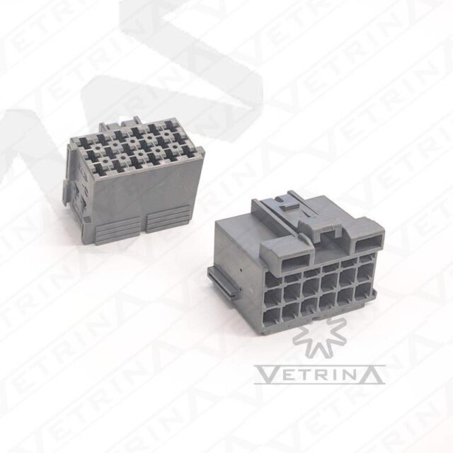 Conector JPT 18 vias cinza