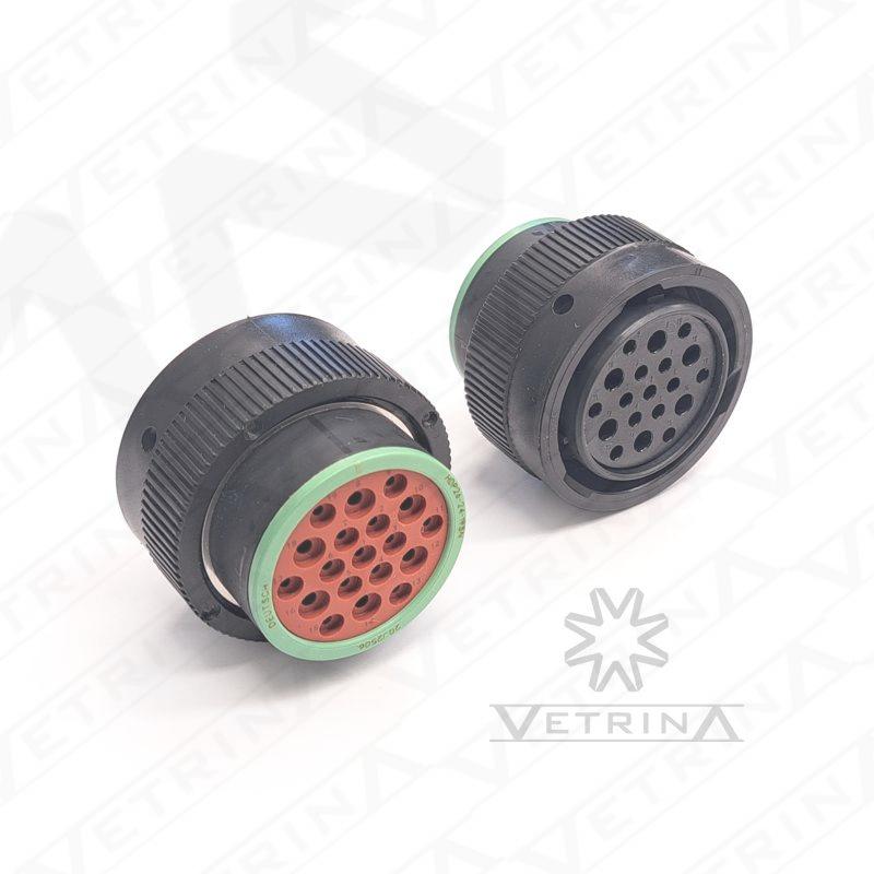 Conector DEUTSCH HDP 19 vias verde