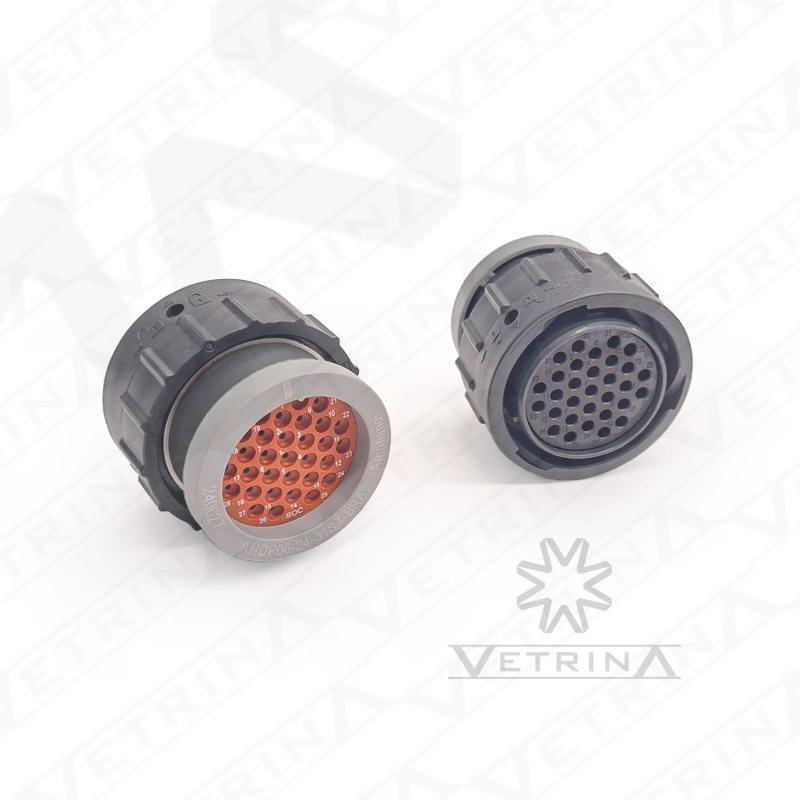 Conector AMPHENOL 31 vias cinza