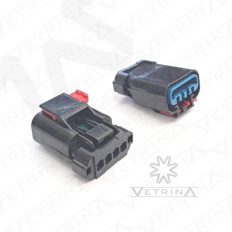 Conector APEX 4 vias preto e azul