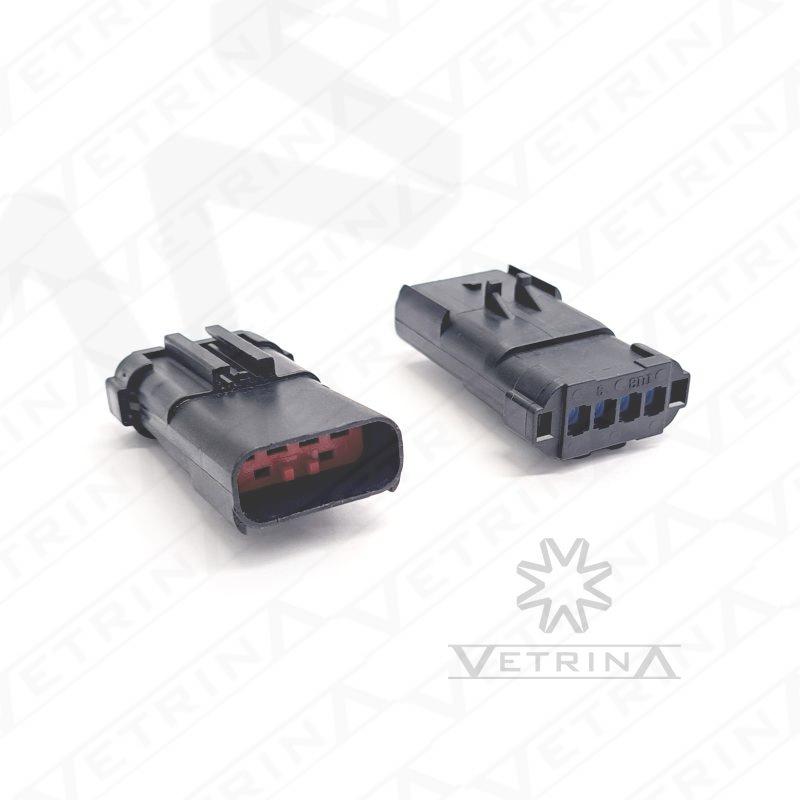 Conector APEX 4 vias preto