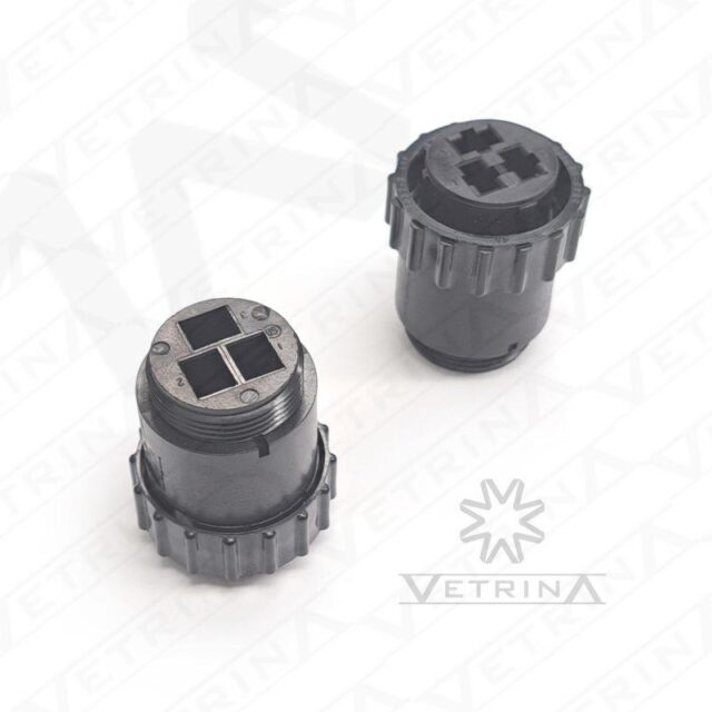 Conector CPC 3 vias preto