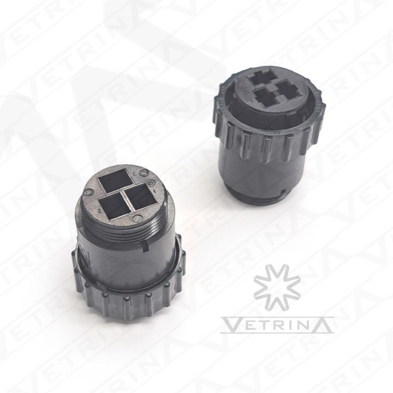 Conector CPC 3 vias preto
