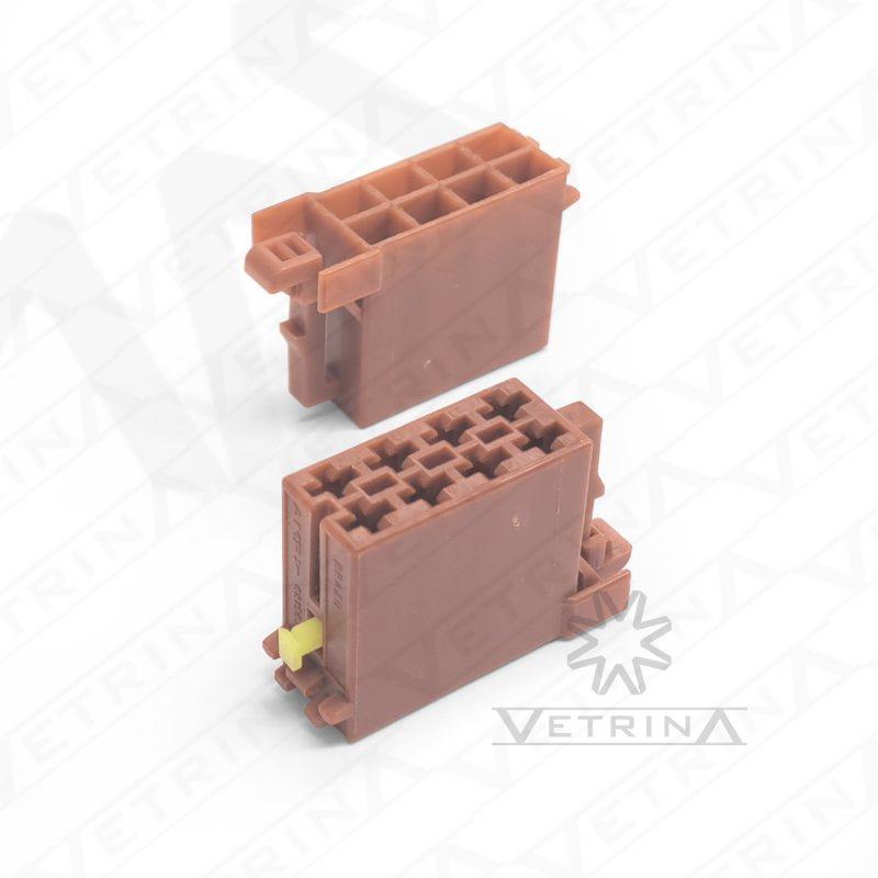 Conector JPT 8 vias marrom