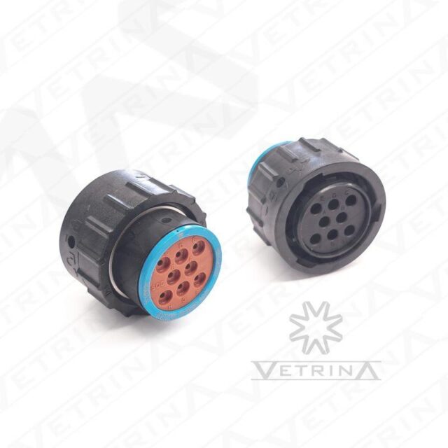 Conector AMPHENOL 8 vias azul
