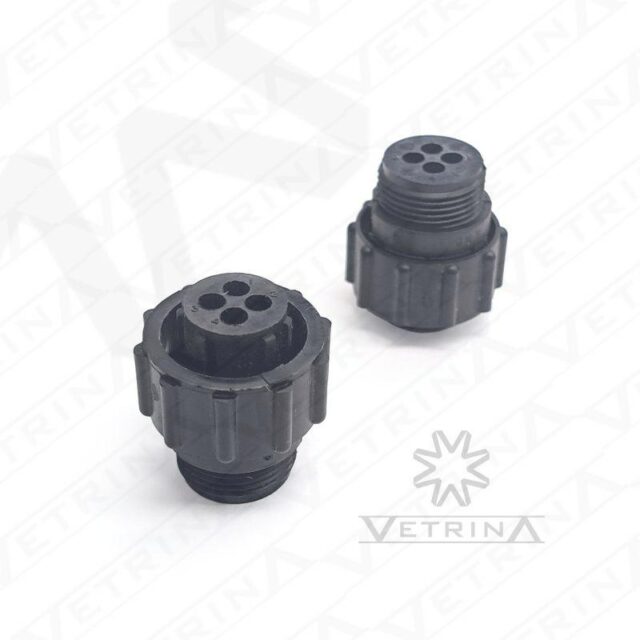 Conector CPC 4 vias preto