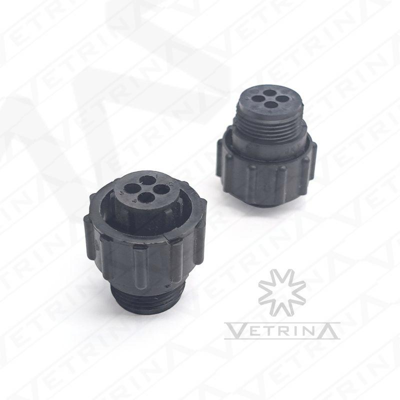 Conector CPC 4 vias preto