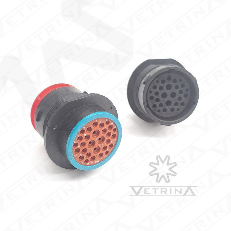 Conector AMPHENOL 29 vias azul