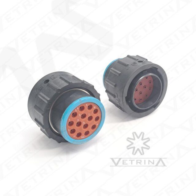 Conector AMPHENOL 14 vias azul