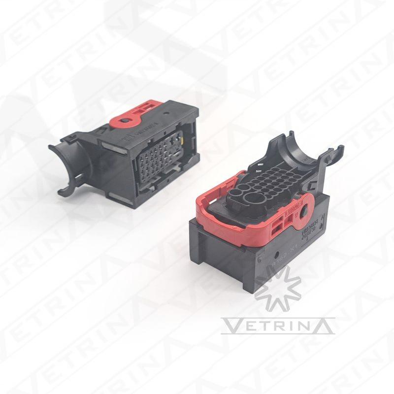 Conector LEAVYSEAL 29 vias preto e vermelho