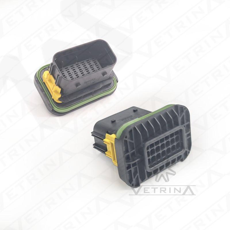 Conector MCP LEAVYSEAL 21 vias preto e amarelo