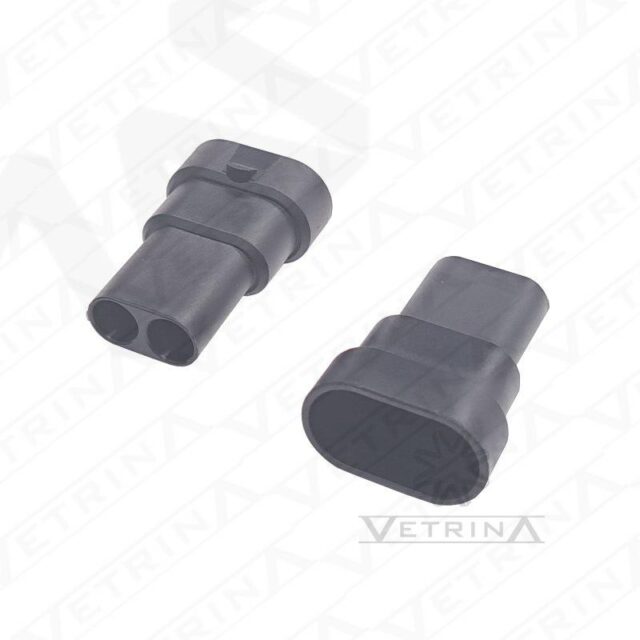 Conector DELPHI MP280 2 vias preto