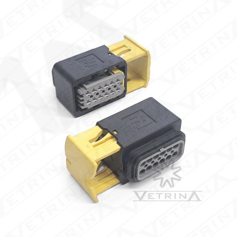 O 2-1703639-1 da TE Connectivity é um plugue fêmea de 12 vias da série MCP 1.5K. Fabricado em termoplástico preto, este conector selado de alta densidade utiliza o sistema de travamento por alavanca lateral. É ideal para aplicações automotivas que exigem conexões compactas e seguras sob condições de vibração severa.