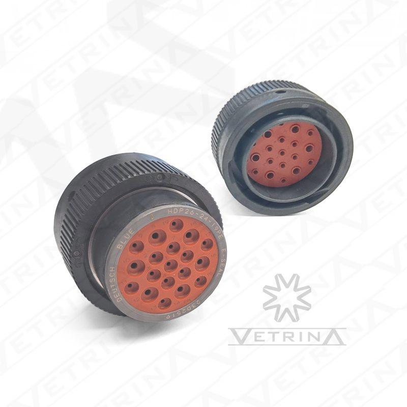 Conector DEUTSCH HD 19 vias azul/cinza