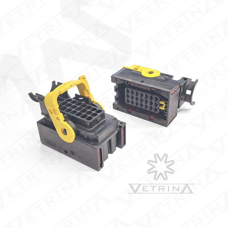 Conector MCP 21 vias preto e amarelo