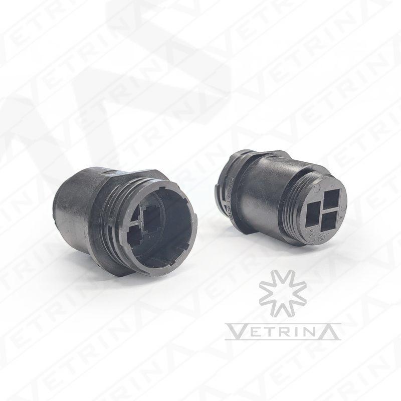 Conector CPC 3 vias preto