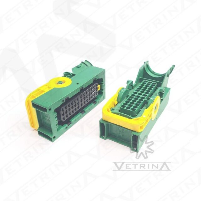 Conector MCP 39 vias verde com alavanca amarela