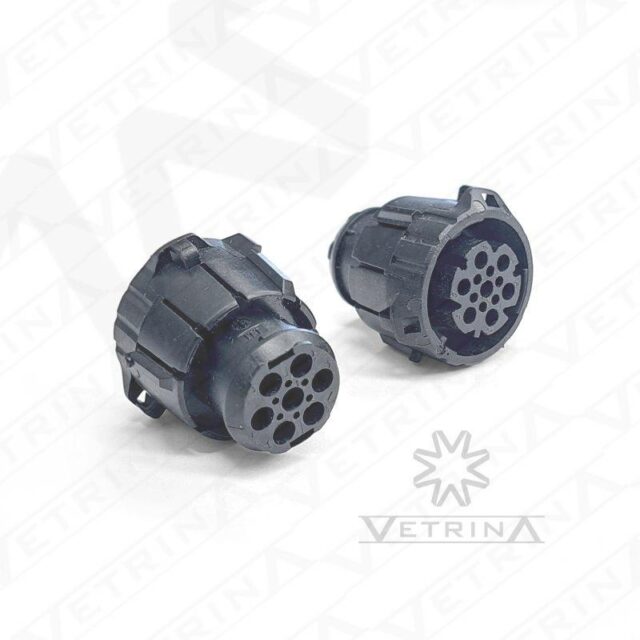 Conector ITT CANNON 7 vias preto