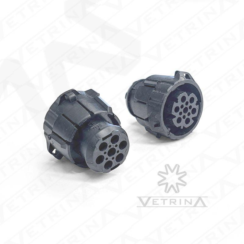 Conector ITT CANNON 7 vias preto