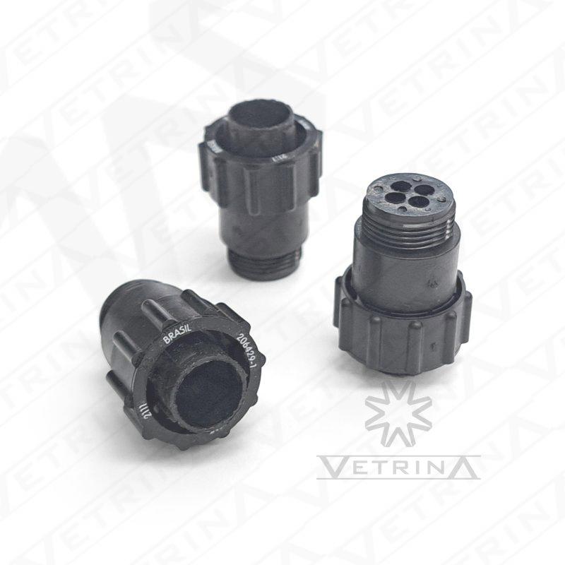 Conector CPC 4 vias preto