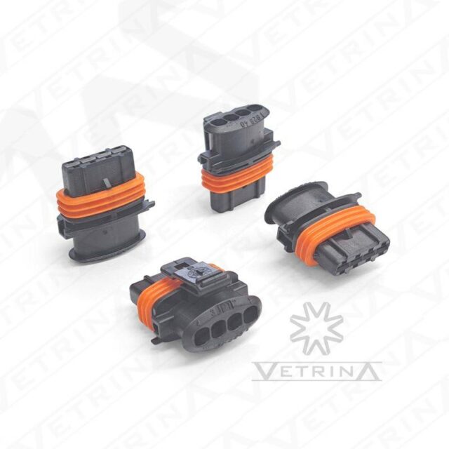 Conector KOMPAKT BOSCH 4 vias preto