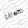 Terminal fêmea John Deere de 2,8 mm, modelo 57M8565, estanhado para aplicação em chicotes elétricos agrícolas.