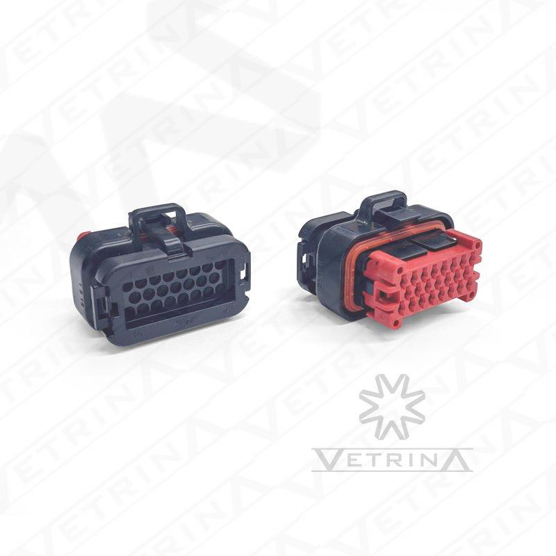 Conector AMPSEAL 23 Vias vermelho/preto